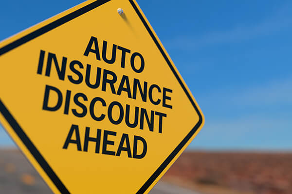 Auto insurance discount sign